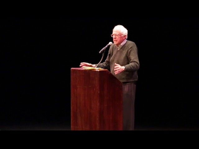 Sen. Bernie Sanders - "Despair is not an option"