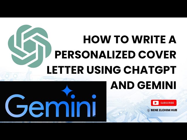 How To Write a Personalize Cover Letter using ChatGPT and Gemini | AI | Gemini | ChatGPT