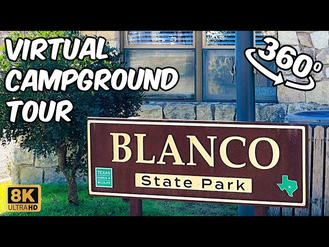 Blanco State Park Campground Virtual Tour - Blanco Texas