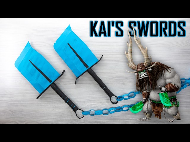 How to Make Kai's Jade Swords - Easy Paper Craft Tutorial