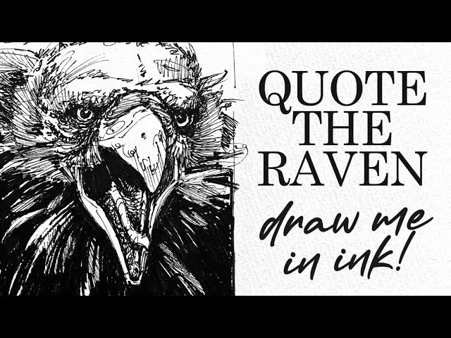 How to Draw a Raven in Ink (Fast and Easy)