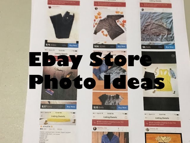 Photo Ideas for Selling Cloths on eBay and Poshmark 12-1-16