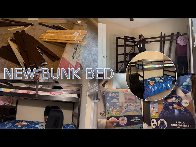 WATCH US PUT TOGETHER THE KIDDOS NEW BUNK BED ‼️ | Costway | Zanadia Simone 🩷