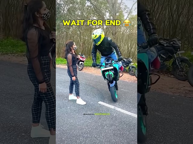 Cute Girl Reaction 😍🥵 #subscribe #youtube #motercycle #bikerider #ktm #ktmlover #funny #shorts