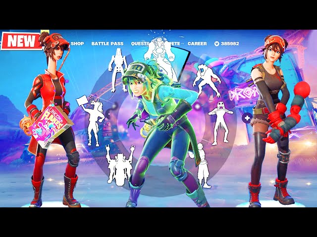 Fortnite THE MACHINIST doing Built In Emotes and Funny Dances シ