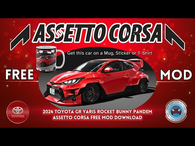 FREE Assetto Corsa Mods - Toyota GR Yaris Rocket Bunny Pandem 2024 - #assettocorsa #simracing