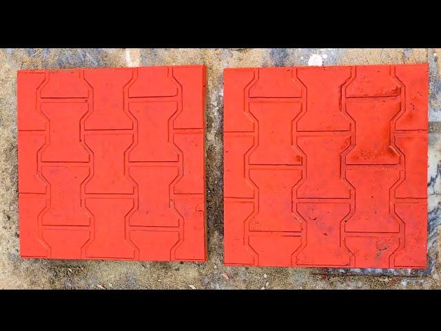 red tiles making in factory