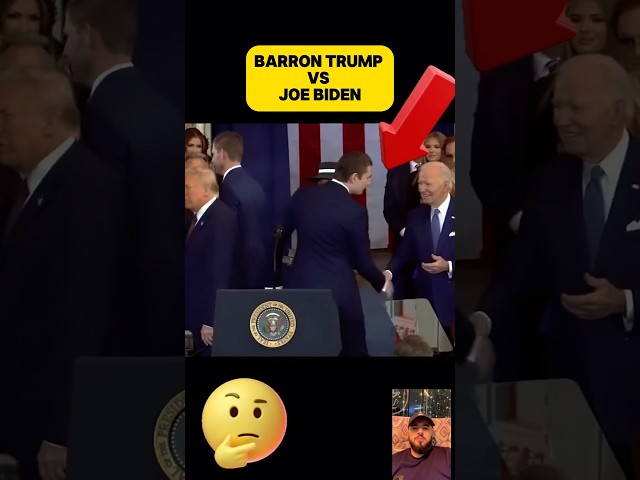 Barron Trump vs Joe Biden 😳😳 #barrontrump #joebiden #trump #donaldtrump #trump2024 #trumpnews #fup