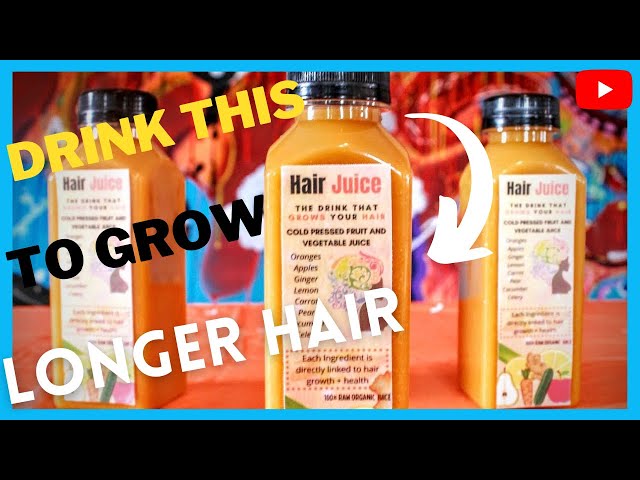 HAIR JUICE: Drink this for FASTER hair growth + STOP hair fall