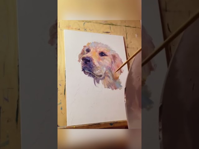 The Dog - Traditional Painting - Valeria V16PA  #speedpaint #art