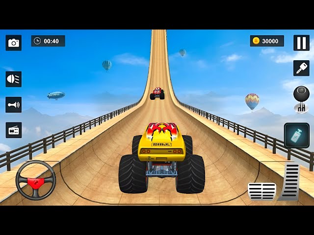 Monster Truck Stunt Racing - Car Game - Android Gameplay 😱