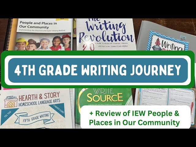 4th Grade Homeschool Writing: The journey + curriculum review IEW People & places in our community