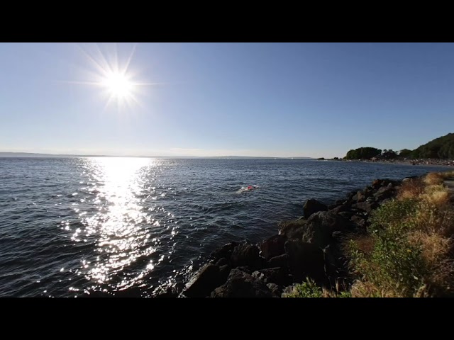 3D VR 180° 4K Walking Shilshole Beach in Seattle test clip 1234