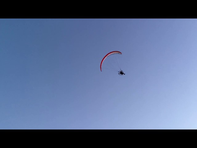 RB PARAMOTORS and Minari Engine performing SAT, Barrel roll and swoop landing with Ozone Freeride 15