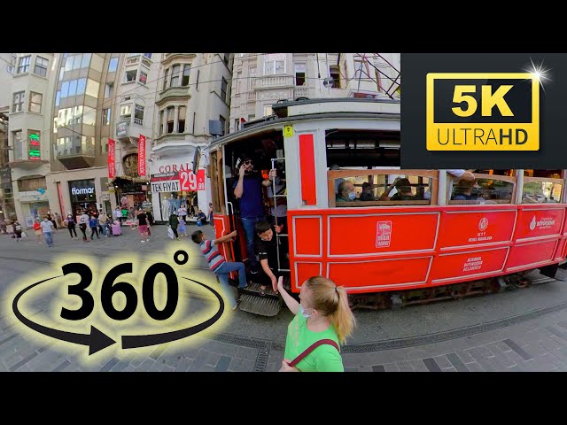 5K - 360 Walk down Turkey's Busiest Street (Istiklal) on a Friday evening. 18 Sept 2020