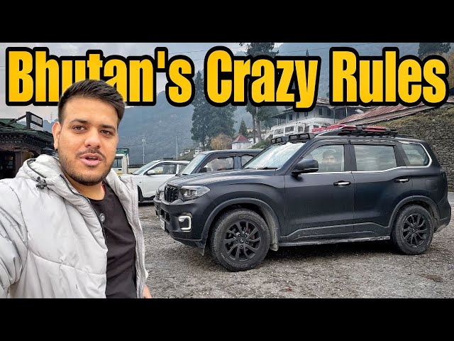 Bhutan Ke Crazy Road Rules 😳 |India To Bhutan By Road| #EP-6