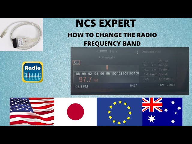 BMW E60 NCS EXPERT Radio Frequency coding /programming Australia , Europe , Japan , USA. CAPPL CTUNE