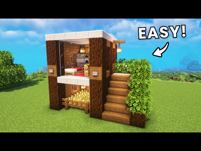 Simple Starter House for Survival Minecraft!