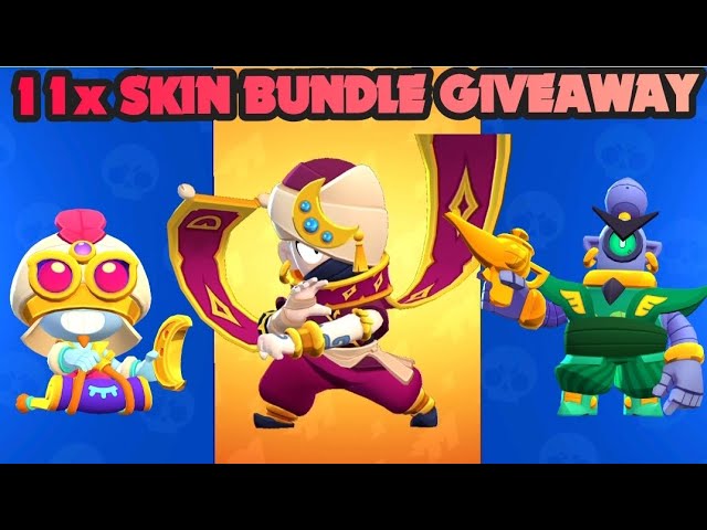 11x SKIN BUNDLE GIVEAWAY😳, THIEF EDGAR GIVEAWAY!#brawlstars#thiefedgargiveaway#giveaway