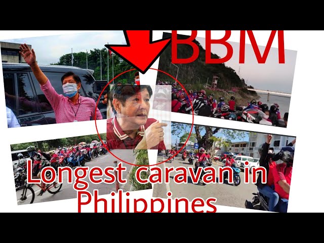 BBM, Nationwide caravan,dagsa ang suporta sabayang motorcades sa buong bansa/biyaheng pagkakaisa