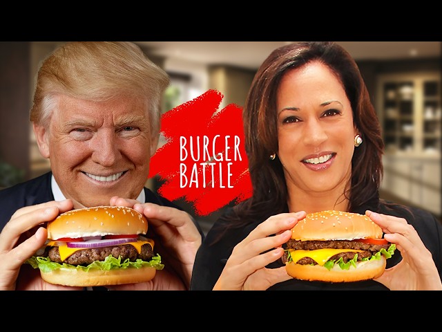 Vote Now: Decide the Best Burger - Trump or Harris? ~ Whose burger menu is better?  #burger