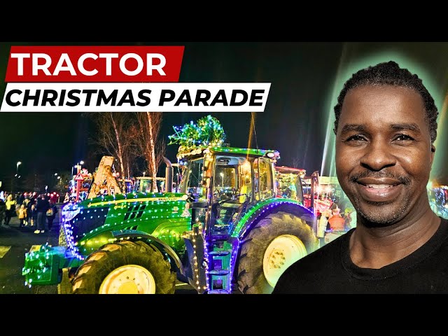 A British Christmas Tractor  Parade