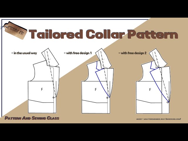 [Pattern]Tailored Collar (초보자도 쉽게 만들 수 있는 테일러드 칼라 패턴 만들기)