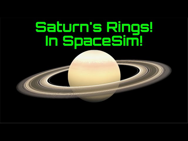 Saturn's Rings - In SpaceSim!