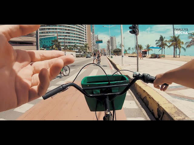 Bike Vlog throughout Av. Beira Mar in Fortaleza - A chat - Knowing the main points of the OrlaBrazil