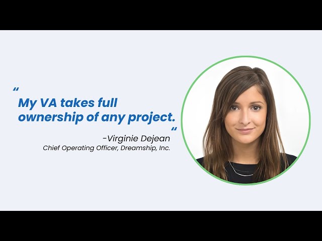 "My VA manages thousands and thousands of data checks" - COO, Dreamship | Client Testimonial