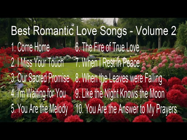 Best Romantic Love Songs - Volume 2