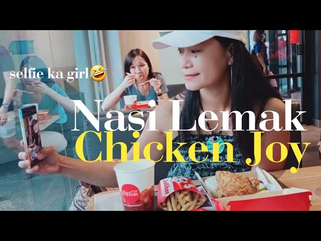 Mukbang Nasi Lemak Chicken Joy at Jollibee Bugis Street