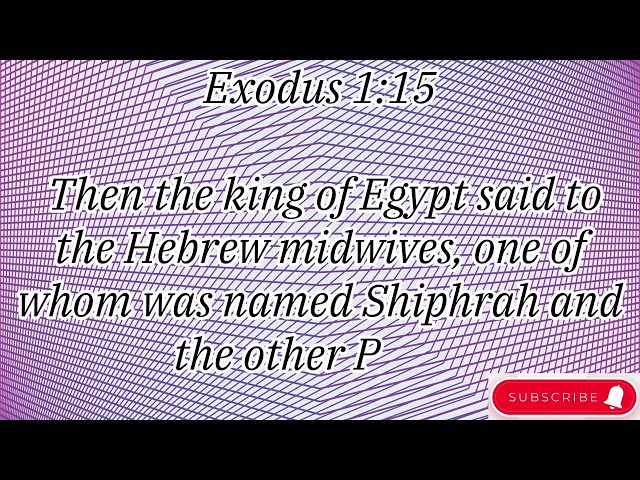 "Israel’s Oppression in Egypt and the Rise of a Deliverer" Exodus 1:1-22#shorts #youtube #jesus #yt