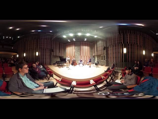 360 Video: Gee Baby Ain't I Good to You jazz standard played by Jazz Quartet in virtual reality