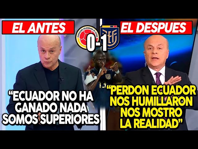 El ANTES y DESPUÉS de la prensa COLOMBIANA que MEN0SPREClÓ a ECUADOR Y LOS CALLÓ!!!