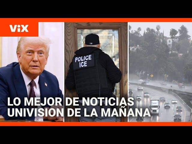 Lo mejor de Noticias Univision de la mañana | lunes 27 de enero de 2025