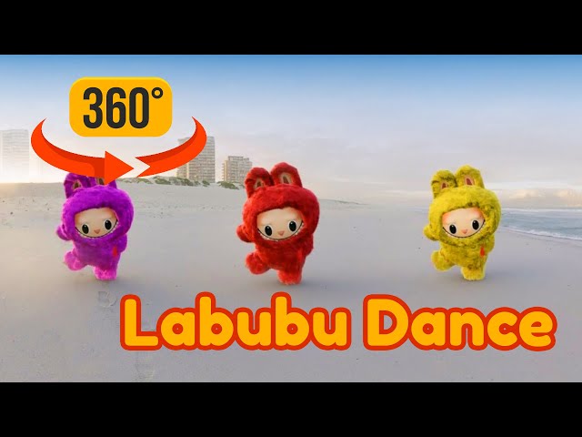 360 Labubu Dance v3 | The Magical Moves of Rainbow Labubu 🌈✨