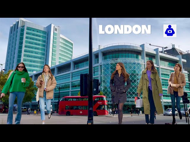 Central London Autumn Walk 🇬🇧 Senate House Library to TOTTENHAM COURT ROAD | Walking tour 4K HDR