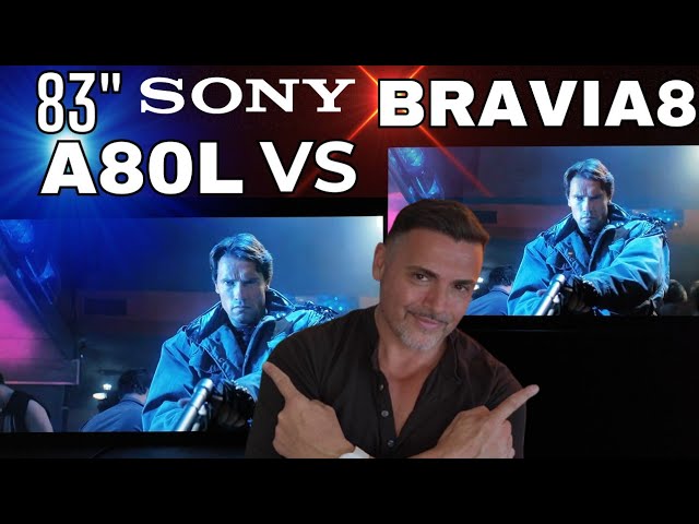 SONY BRAVIA 8 VS SONY A80L 83" Sony Oled Battle!