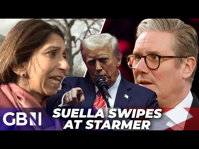 Suella Braverman LOSES IT at 'idiot' Starmer JEOPARDISING Trump Relationship with UK