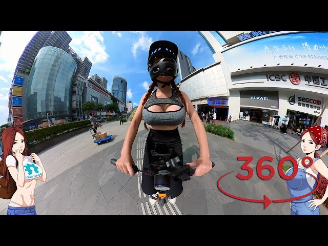 Shenzhen 360º VR- Himo H1 Micro E-Bike at Huaqiangbei