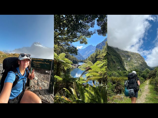 solo hiking the milford track in new zealand🌿🏔️(myself, a backpack and 80km covered)