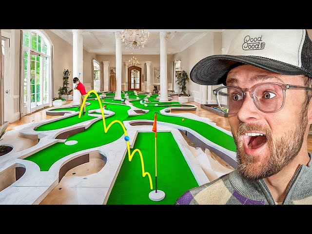 We Built a Full Size Mini Golf Course in our House!