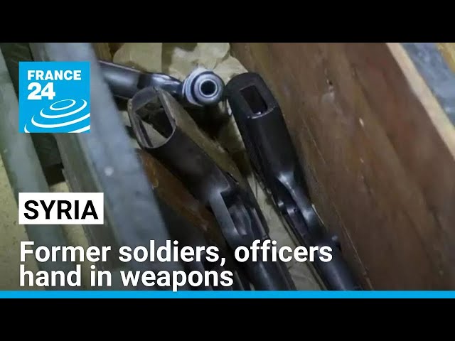 Syria's reconciliation centres: Former soldiers, officers hand in weapons • FRANCE 24 English