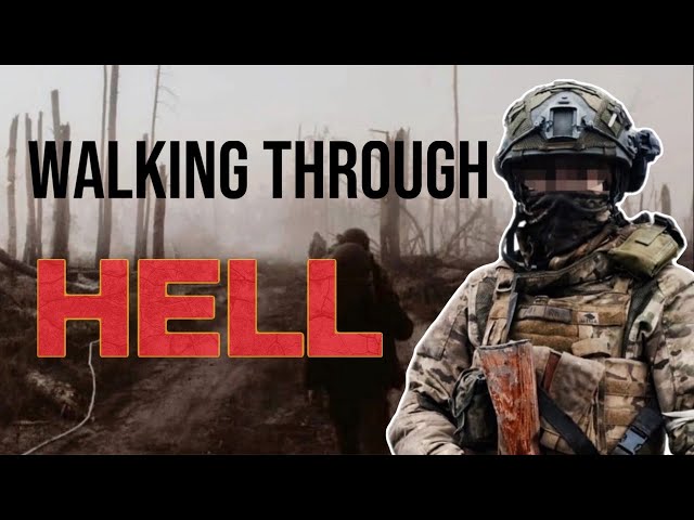 Walking Through HELL - RU POV - Soldiers move along the frontline under artillery fire - Helmet Cam