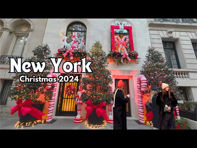 4K NYC Christmas Walk | Christmas Decorations in NYC’s Upscale Areas Like You’ve Never Seen Before!