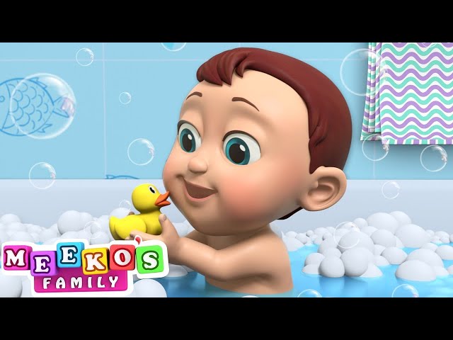 🔴 Bath Song + Healthy Habits For Kids | Meeko's Family