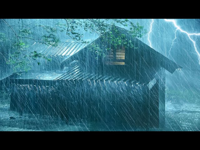 Thunder and Rain Sounds for Sleeping or Relaxing - Heavy Thunderstorm Sounds for Deep Sleep