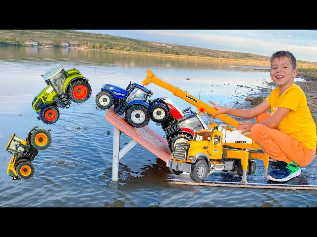 Car Adventures and Darius rescuing cars from the water | Kidscoco Club