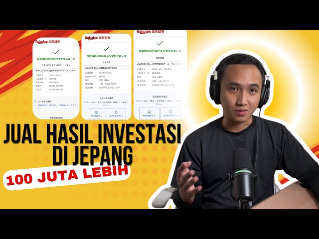 Jual hasil investasi di Jepang 100 juta lebih